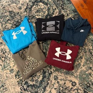 Under Armour, Adidas, and Nike Hoodies Collection